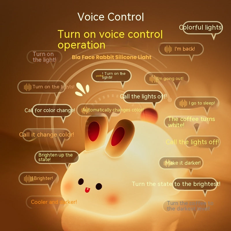 Cute LED Rabbit Night Light – Soft & Cozy Glow for Kids Bring warmth and comfort to any room with this adorable Rabbit LED Night Light. Made from soft silicone and featuring touch-control technology.
