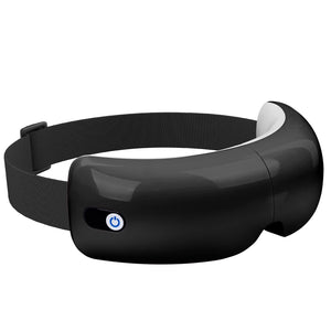 Eye Massager with Heat and Air Compression Gift for Mon Eye and Temple Massage Therapy with Vibration and Music for Migraines Eye Fatigue Relief Dry Eyes Strain Black
